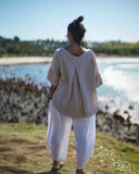 Montaigne Celine Short Sleeved Linen Top - Stay Wild Collective  Shirt