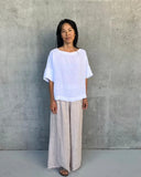 Montaigne Celine Short Sleeved Linen Top - Stay Wild Collective  Shirt