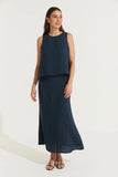 Montaigne Ava Linen Cami Top - Stay Wild Collective  Top