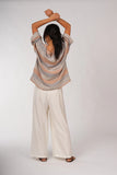 Montaigne Binoche French Stripe Linen Top - Stay Wild Collective  Tops