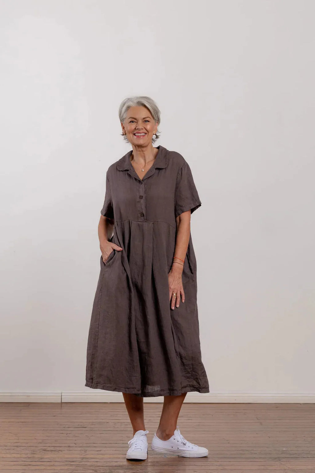 Montaigne Vianne Linen Dress one Size - Stay Wild Collective  Dress