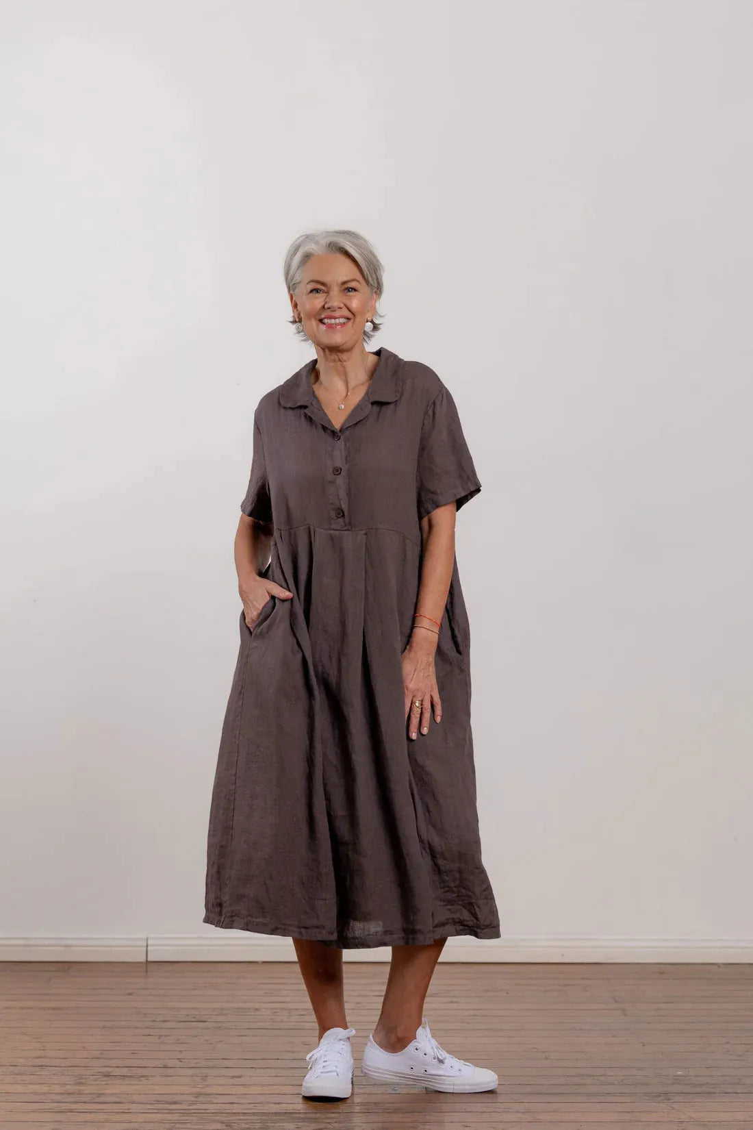 Montaigne Vianne Linen Dress one Size - Stay Wild Collective  Dress