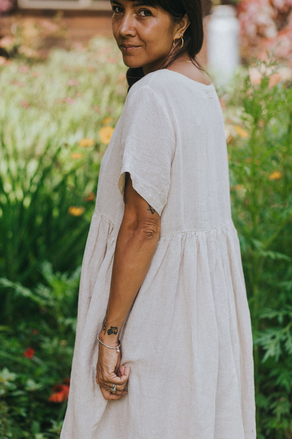   Montaigne summer staple dress in houndstooth - Stay Wild Collective  