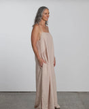 Montaigne Claudette Linen Maxi Dress One Size