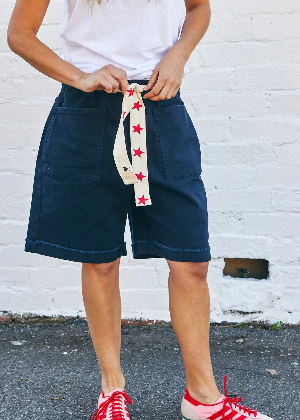 NEW WEEKEND STRETCH SHORT - NAVY hammil and co - Stay Wild Collective  