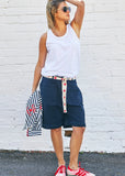 NEW WEEKEND STRETCH SHORT - NAVY hammil and co - Stay Wild Collective  