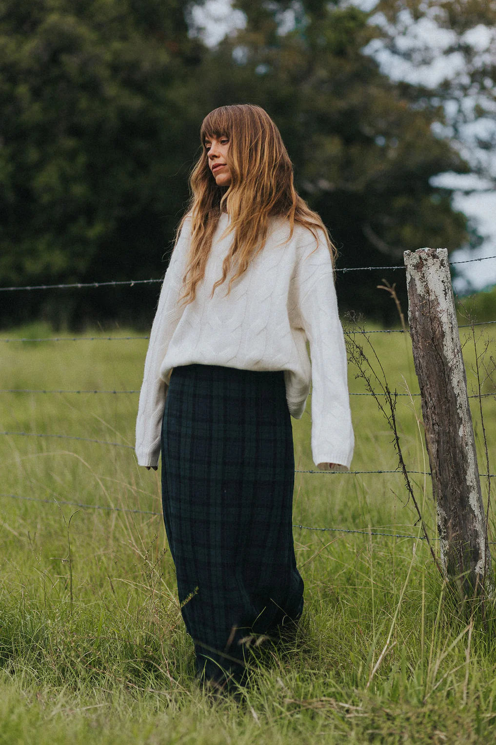  NZ Lambswool Cable Kni - Stay Wild Collective  