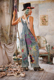 Pre Order Magnolia Pearl Night Garden Benjamin Wide Leg Overalls OVERALLS 149-WSHID-OS