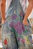 Pre Order Magnolia Pearl Night Garden Benjamin Wide Leg Overalls OVERALLS 149-WSHID-OS