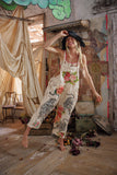 Magnolia Pearl Birch Floral Love Overalls  176-MOON-OS