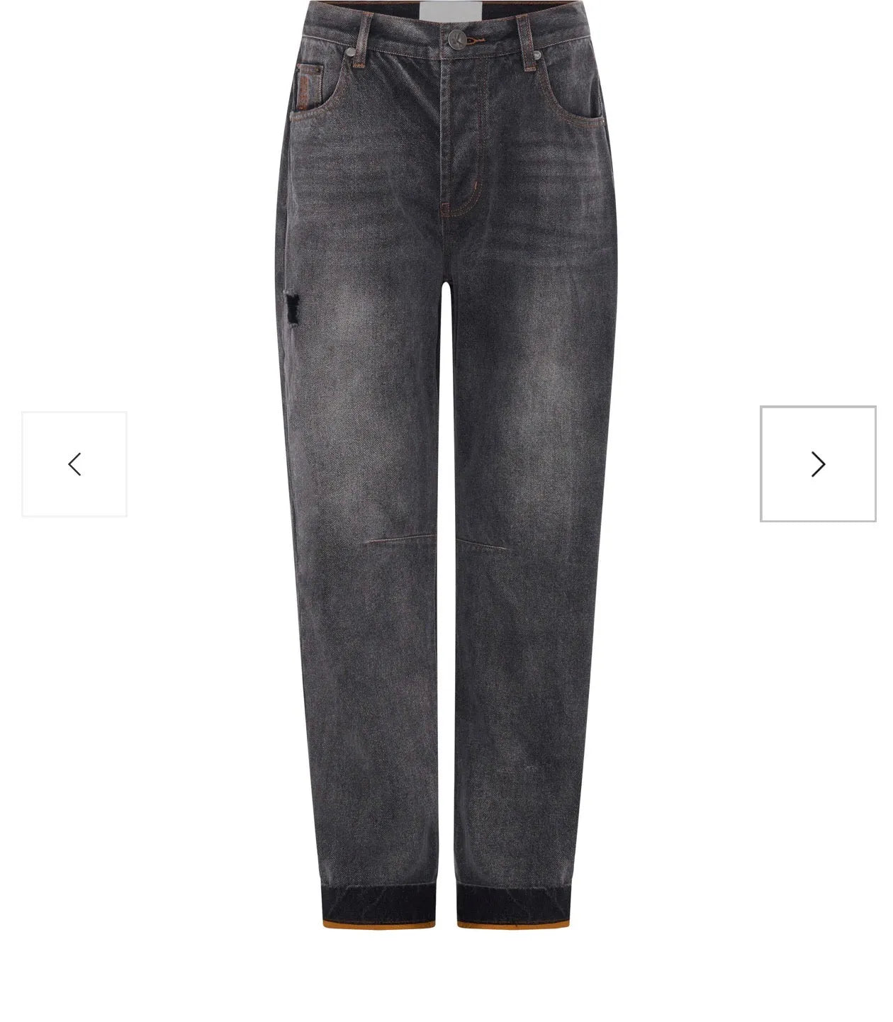 person wearing One teaspoon Bandits Low Waist Boyfriend Denim Jeans - Worn Black SALE - Stay Wild Collective  