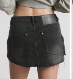 One teaspoon cargo skirt faded black - Stay Wild Collective  