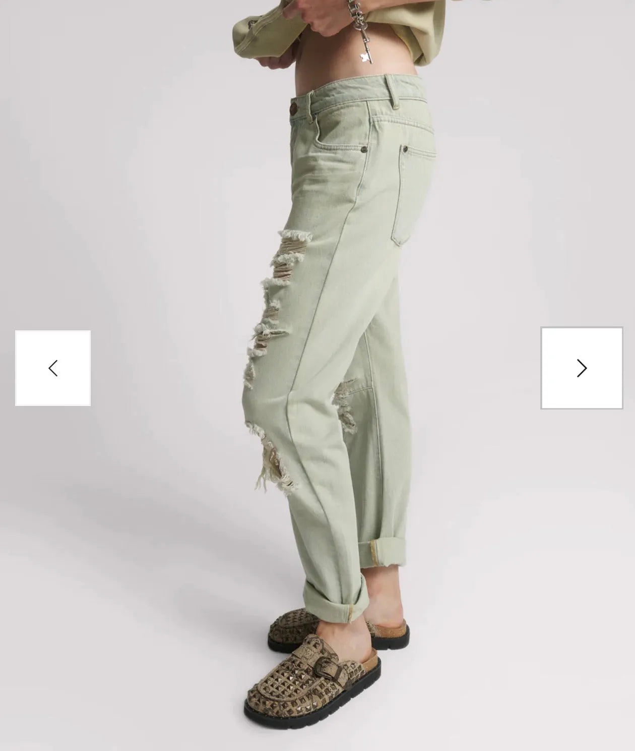 person wearing One teaspoon messed up saints jeans SALE - Stay Wild Collective  apron