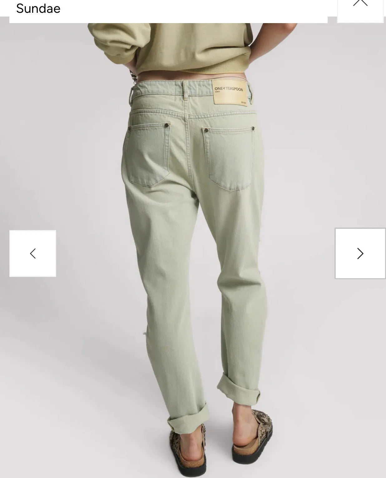 person wearing One teaspoon messed up saints jeans SALE - Stay Wild Collective  apron