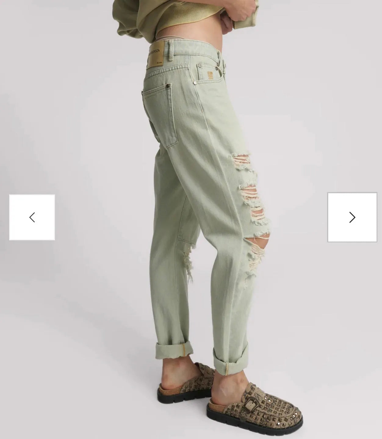 person wearing One teaspoon messed up saints jeans SALE - Stay Wild Collective  apron