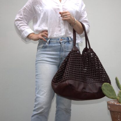 Rugged Hide Pebbly Large Leather Shopper Bag - Stay Wild Collective  bag