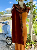  Otomo Dragon shawl/scarf silk satin & velvet - Stay Wild Collective  Scarf