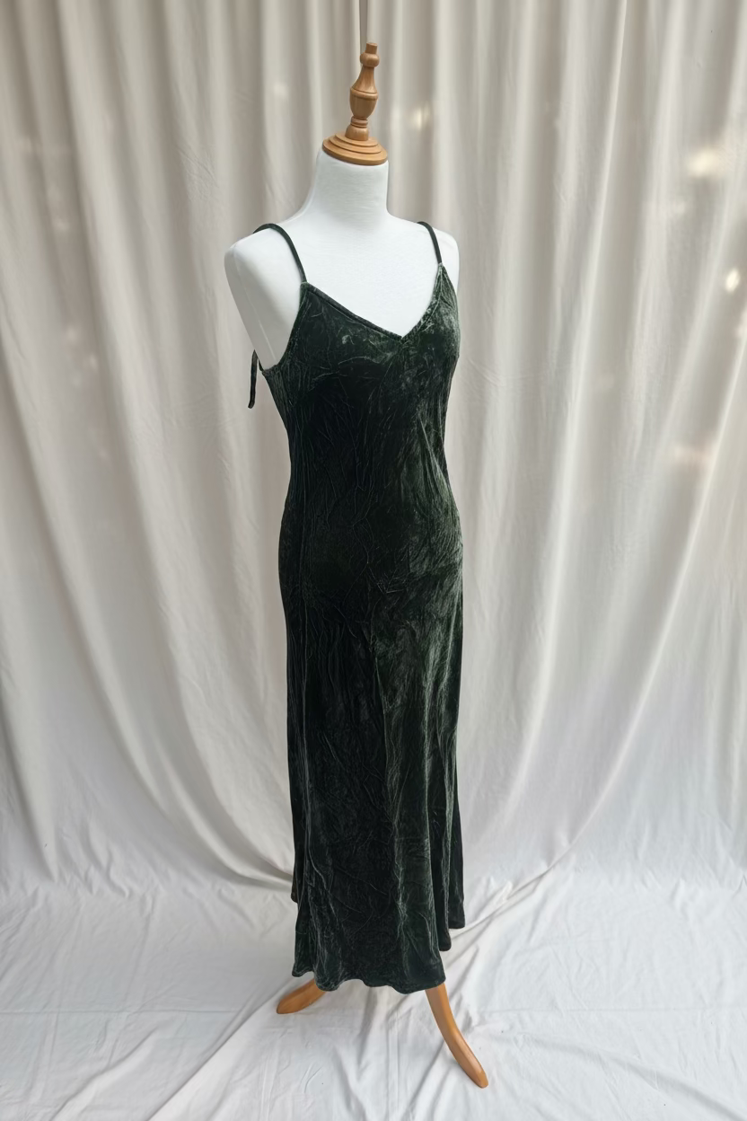  Otomo Marilyn - Silk Velvet slip dress - Stay Wild Collective  