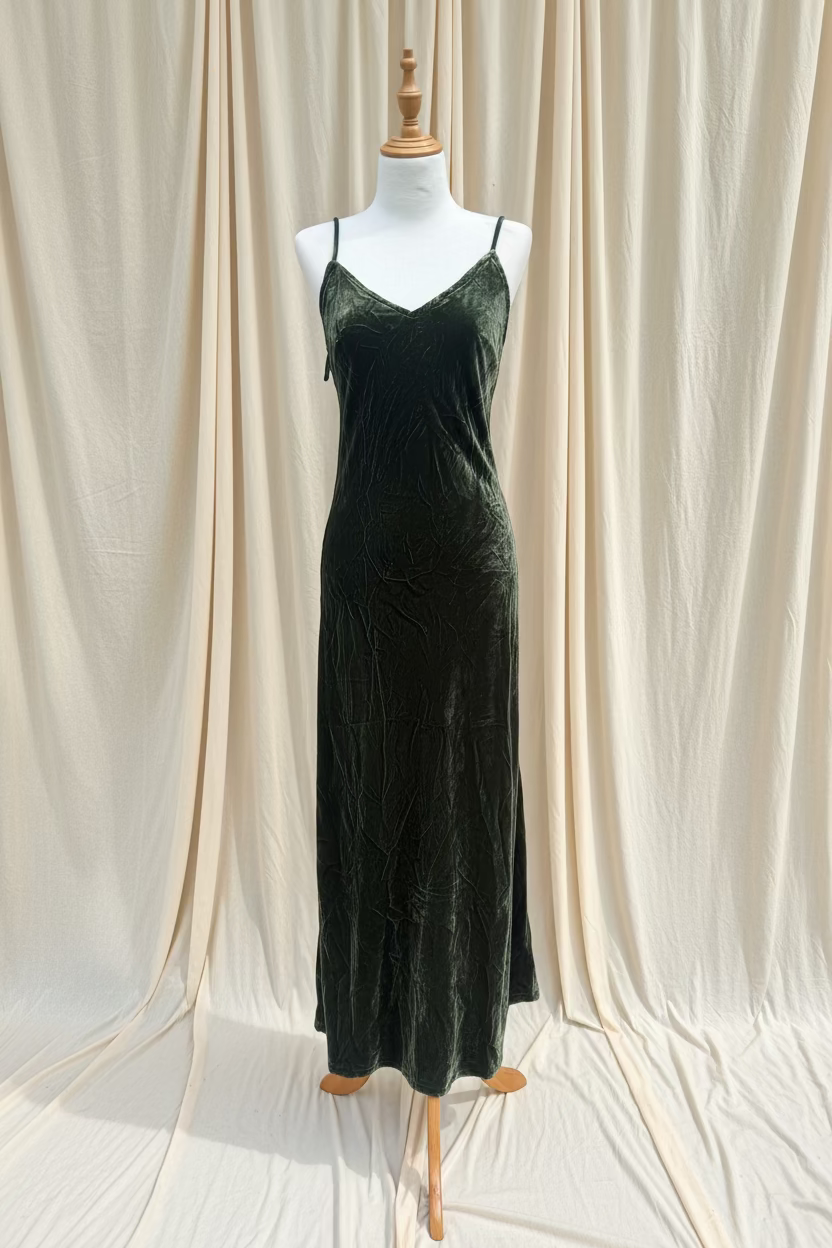  Otomo Marilyn - Silk Velvet slip dress - Stay Wild Collective  
