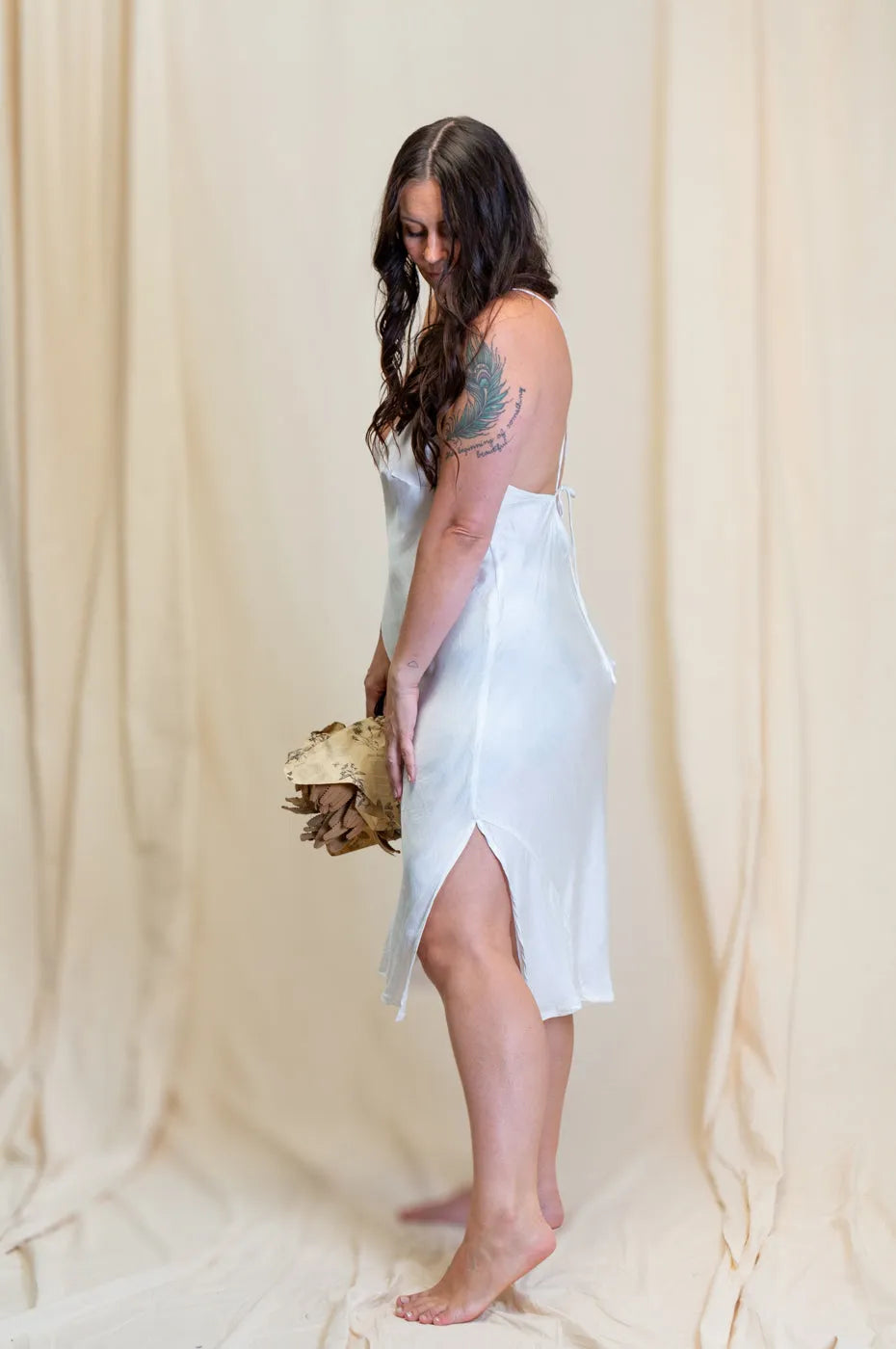 Otomo Silk Slip Low Back - Stay Wild Collective  Dress