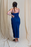 Otomo Silk Slip Maxi Blue - Stay Wild Collective  Dress