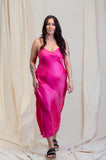 Otomo Silk Slip Maxi Pink - Stay Wild Collective  Dress