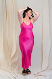 Otomo Silk Slip Maxi Pink - Stay Wild Collective  Dress