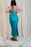 Otomo Silk Slip Maxi Teal - Stay Wild Collective  Dress