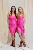 Otomo Silk Slip Short Pink - Stay Wild Collective  Dress