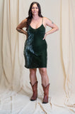 Otomo Velvet Silk Slip Kelly Green - Stay Wild Collective  Dress