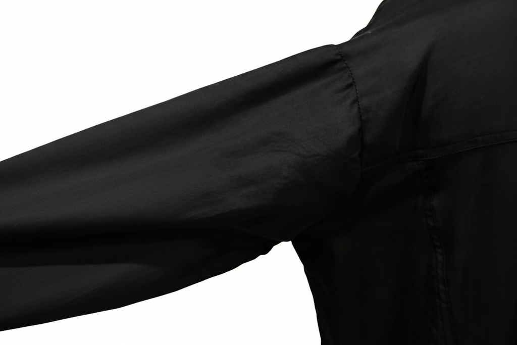  Otomo silk/satin French style jacket black - Stay Wild Collective  