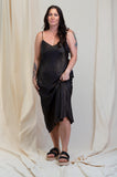 Otomo Silk Slip Maxi Black