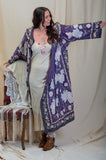Floral Appliqué Danji Kimono Magnolia Pearl 591