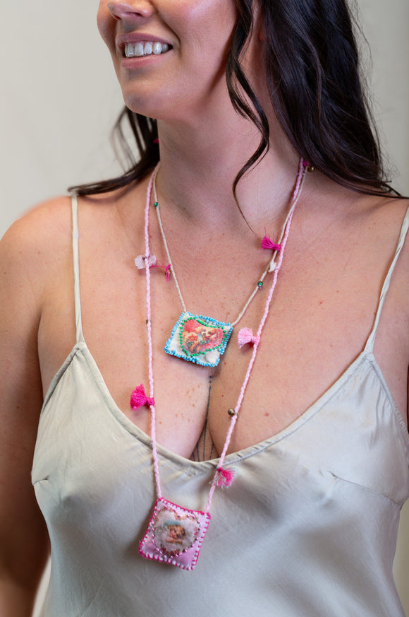 Paper doll Angel heart necklace - Stay Wild Collective  Necklace