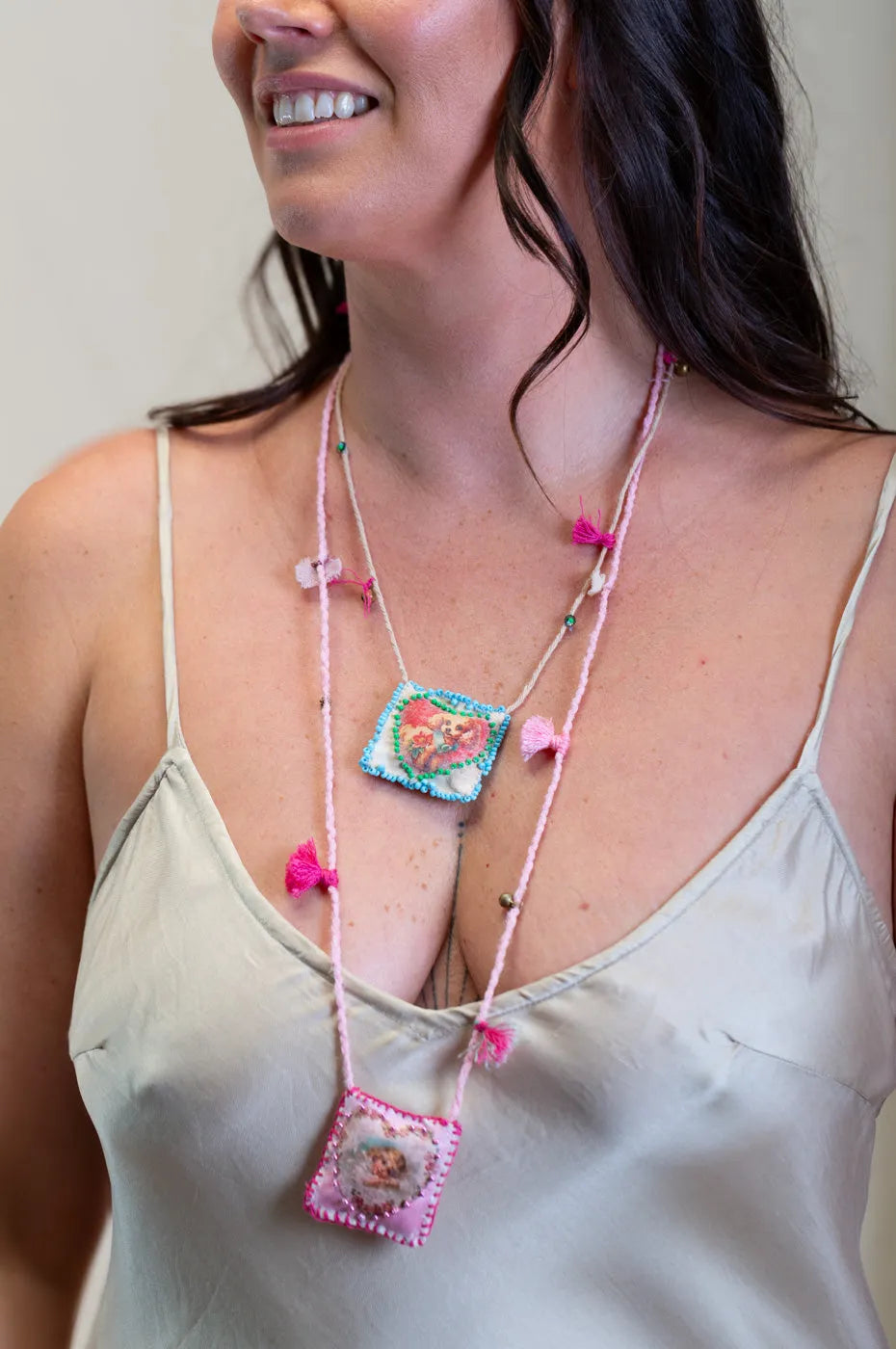 Paper doll Angel heart necklace - Stay Wild Collective  Necklace