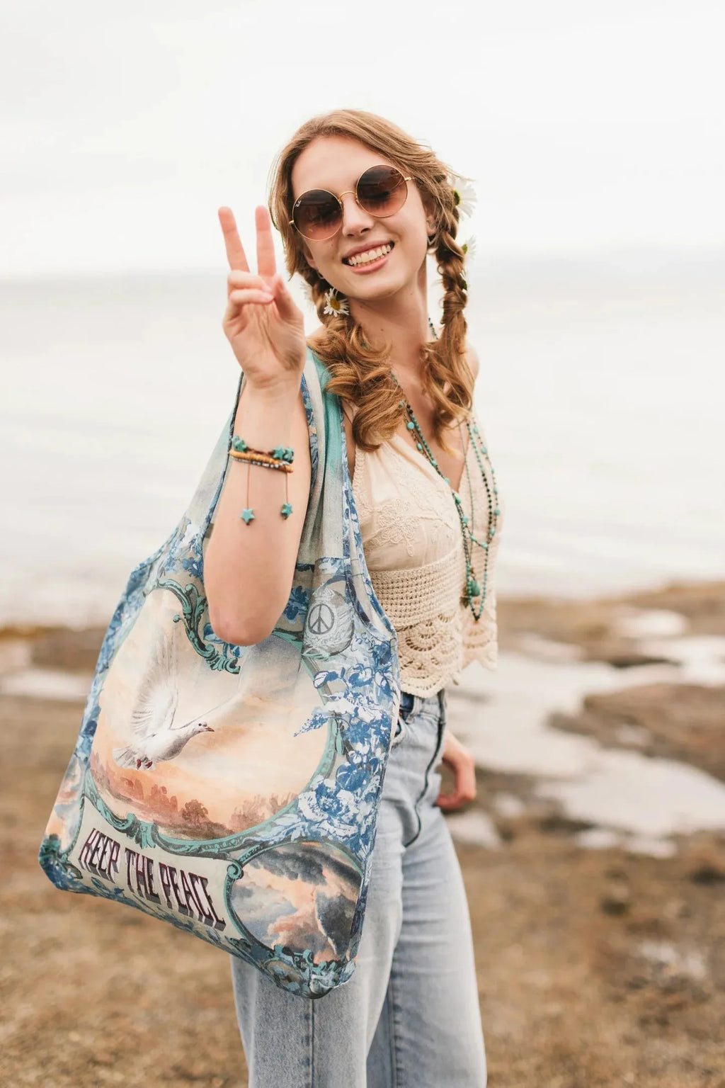 Peace out market tote market of stars - Stay Wild Collective  