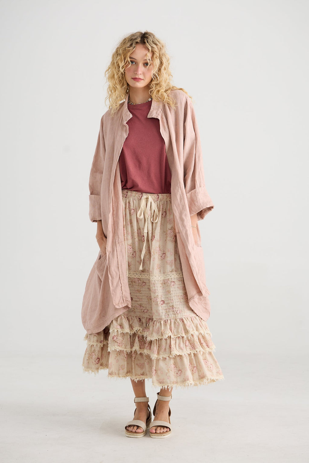 Perdita skirt pink rose miss roses sister violet - Stay Wild Collective