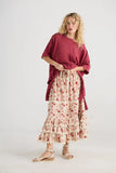 Perdita skirt red rose miss roses sister violet - Stay Wild Collective  