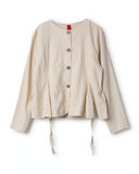 person wearing Pre order Lucy jacket oat Ewa I walla ss26 - Stay Wild Collective  