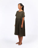 Montaigne Juni French Linen Summer Staple Dress kahki - Stay Wild Collective  