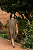Montaigne Juni French Linen Summer Staple Dress kahki - Stay Wild Collective  