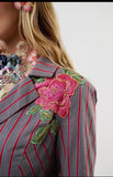 person wearing Pre order statement blazer Aratta - Stay Wild Collective  