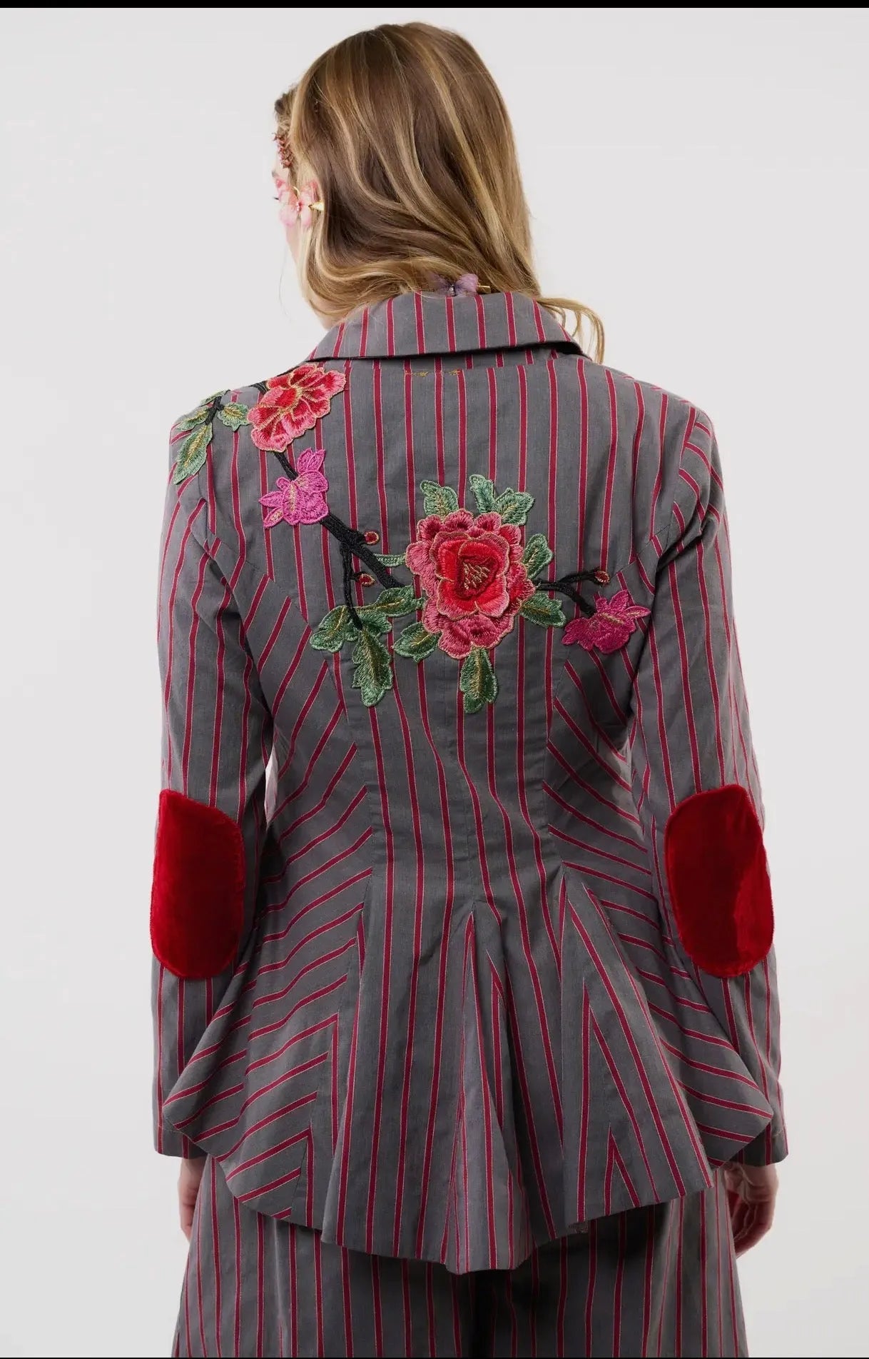 person wearing Pre order statement blazer Aratta - Stay Wild Collective  