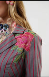 person wearing Pre order statement blazer Aratta - Stay Wild Collective  