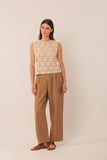 Indi & Cold Button up Crochet Top
