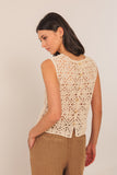 Indi & Cold Button up Crochet Top