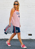 Hammil & Co Retro Stripe Tank Red/White