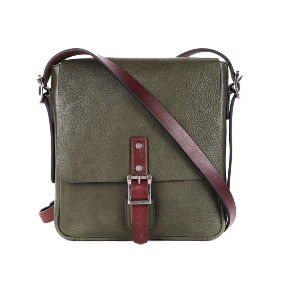 Rugged Hide Wynyard Leather Satchel - Green