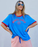 RIVIERA TEE - BLUE/RED hammil and co - Stay Wild Collective  