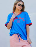 RIVIERA TEE - BLUE/RED hammil and co - Stay Wild Collective  